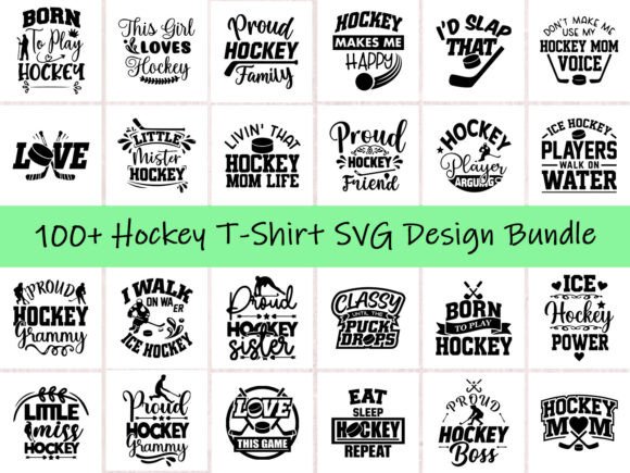 100 Hockey SVG T-Shirt Design Bundle Review