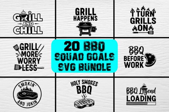 20 BBQ Squad Goals SVG Bundle Review