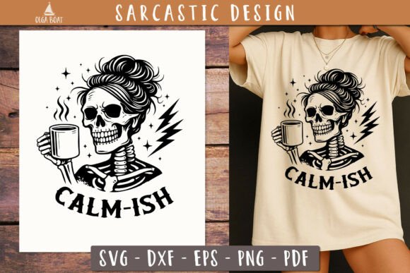 Calm-ish Skeleton Coffee SVG Review