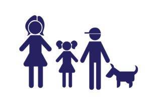 Family Car Decal Mom, 1 Daughter and 1 Son with Dog Review