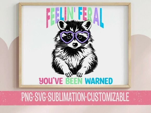 Feelin Feral SVG PNG Raccoon Glasses Review