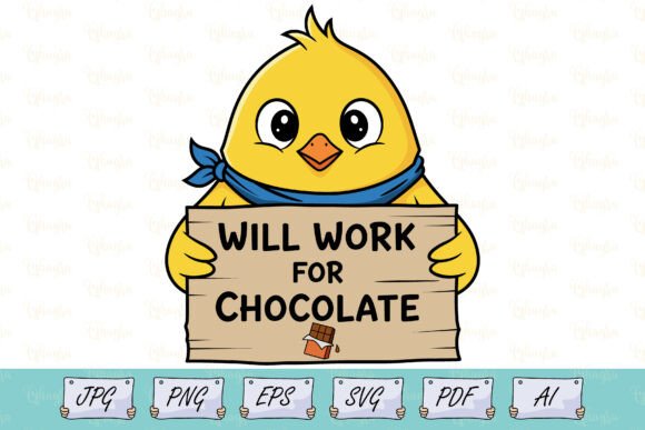 Funny Easter Chocolate Lover Chick SVG Review