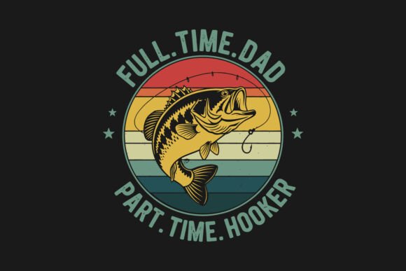 Funny Fishing Dad Fathers Day SVG Design Review
