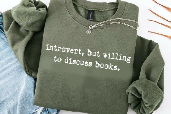 Funny Introvert Book Lover Design Review