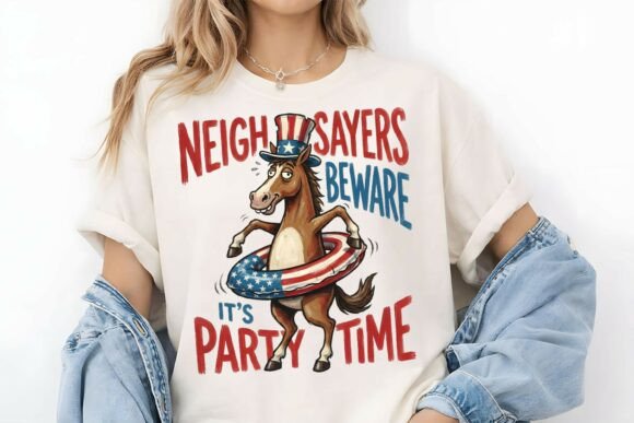 Funny Patriotic Horse Sublimation PNG Review
