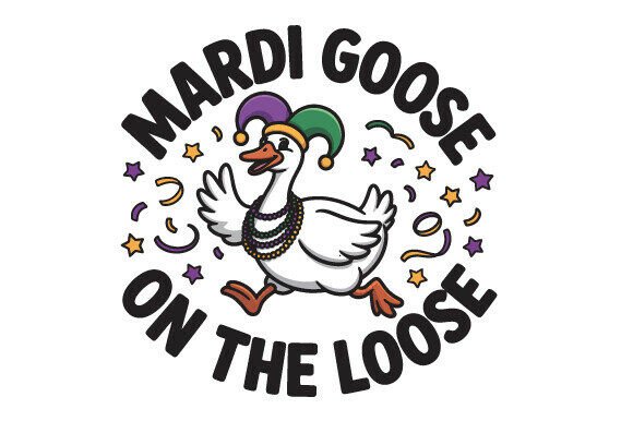 Mardi Goose on the Loose SVG PNG Art Review