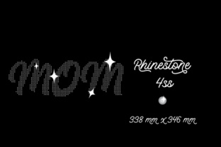 Rhinestone Template MOM Design 338x346 Mm Review