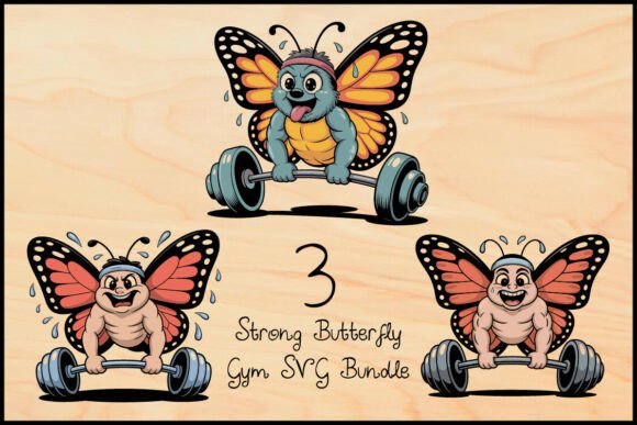 Strong Butterfly Gym SVG Bundle Review